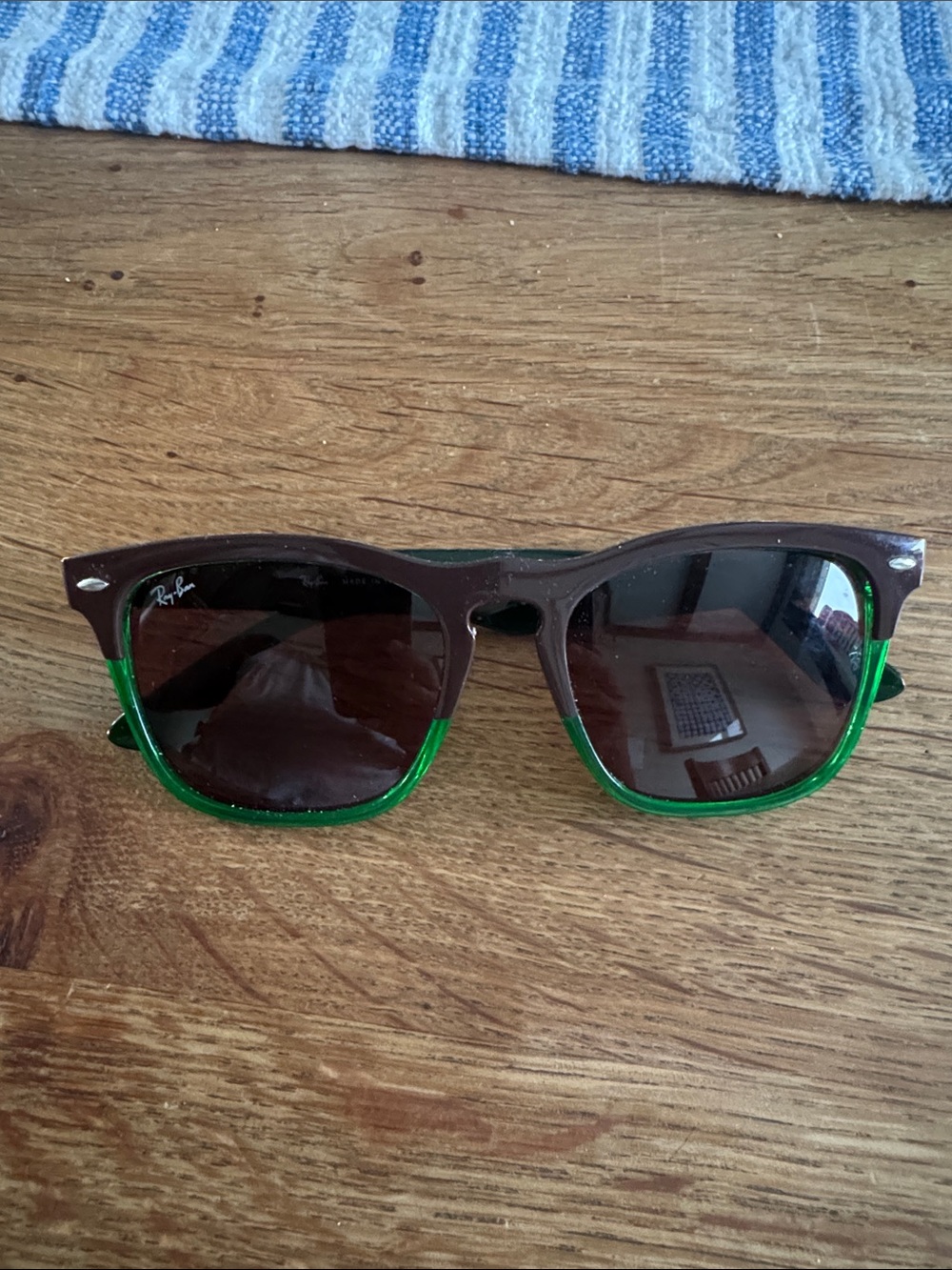 Ray-Ban Steve RB4487-F 6634/69 Brown Green Sunglasses 54mm